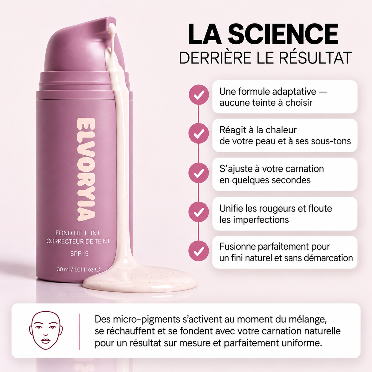 Fond de teint adaptatif anti-âge